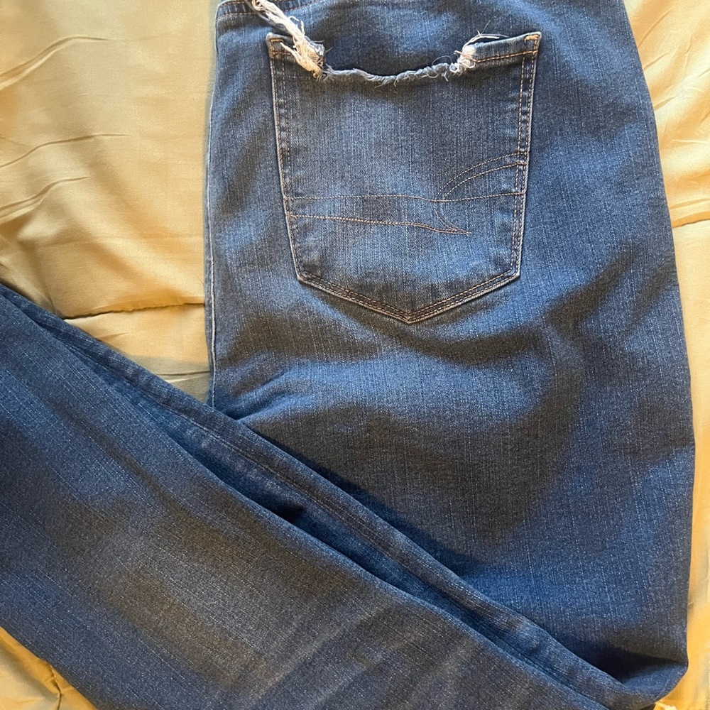 American Eagle Outfitters Medium Blue high rise jeggings